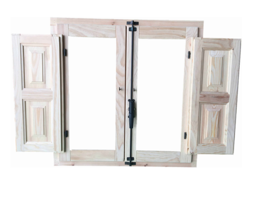 Fallebas rústicas para ventana  Ventanas de madera, Ventanas, Puertas  interiores blancas