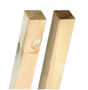 Poste de madera con punta 240 x 10 cm | Postes Madera Tratada
